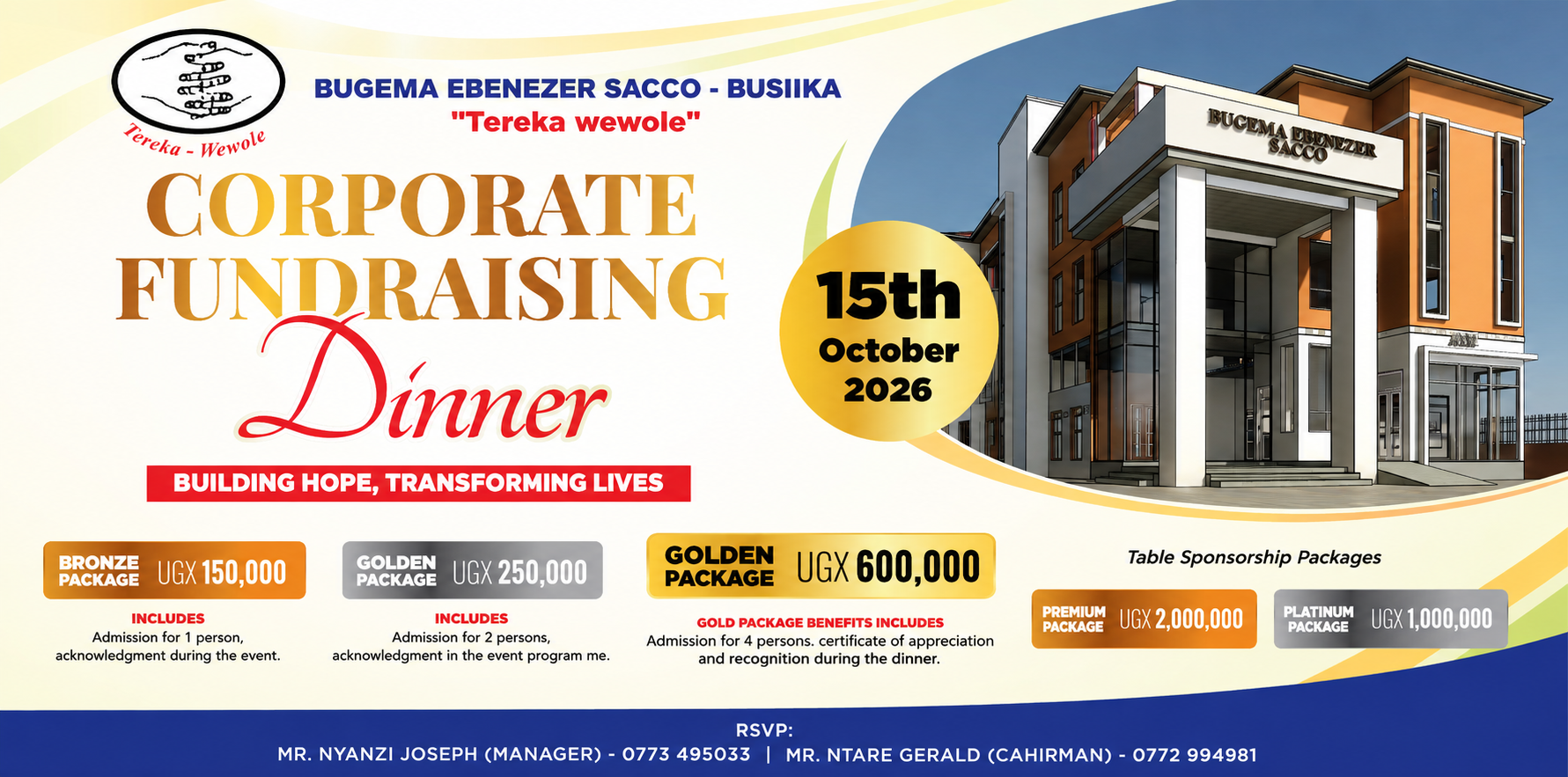 Corporate Fundraising Dinner